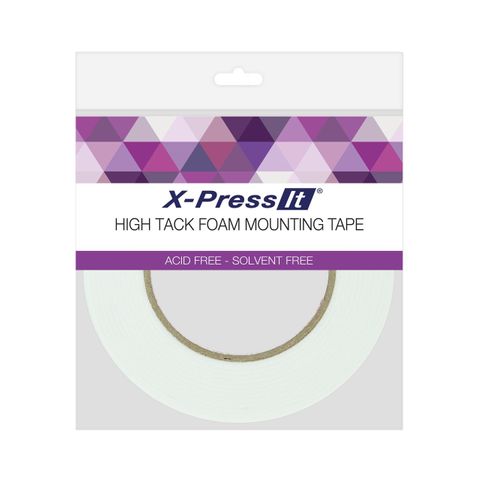 XPRESS IT Foam Tape High Tack 2mmx 12mm
