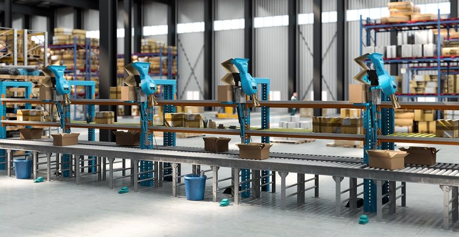 Ranpak paper void fill system in use