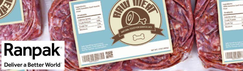 Frozen Dog Food Packaging Banner