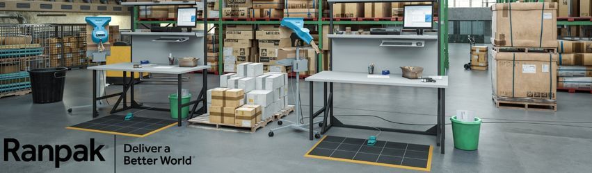 Ranpak Void Fill System in Use