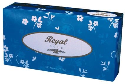 Regal Gold Facial Tissues - 100 Sheets Per Pack