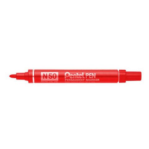 PENTEL N50 BULLET MARKER RED METAL