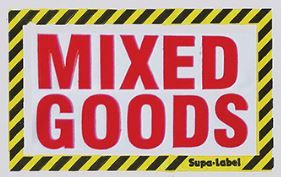 SUPA-LABEL 'MIXED GOODS' 500/PACK