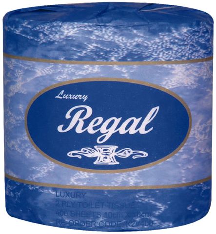 Regal Luxury Toilet Roll 2 Ply - 400 Sheet