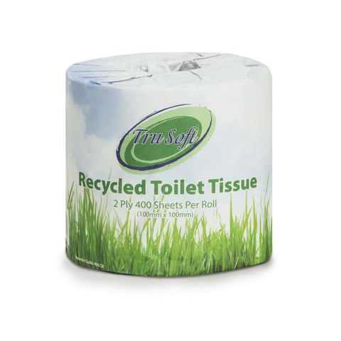 Trusoft Toilet Roll Recycled 2 Ply - 400 Sheet