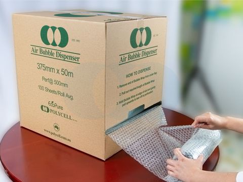 Biodegradable 10mm Bubble Wrap - 375mm x 50m