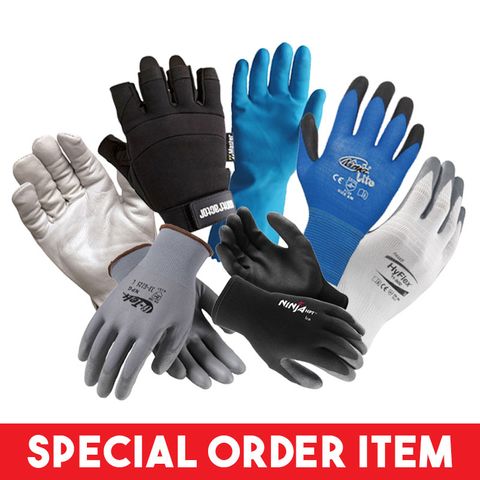 INTERLOCK GLOVES WITH WHITE CUFF LADIES