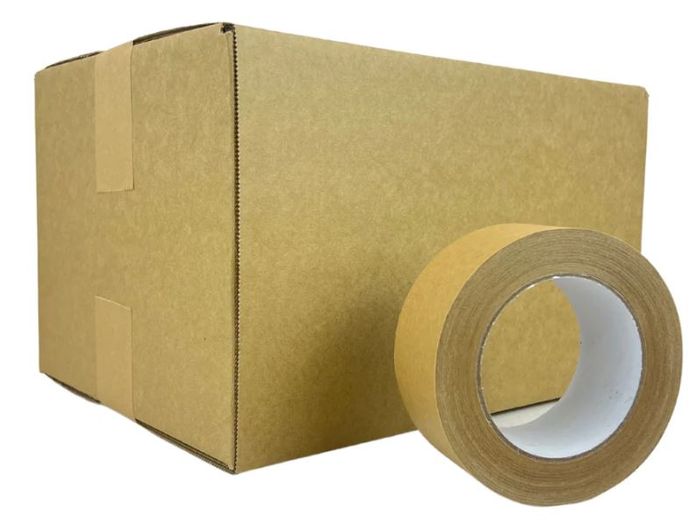 Industrial grade raw brown packaging paper tape stock