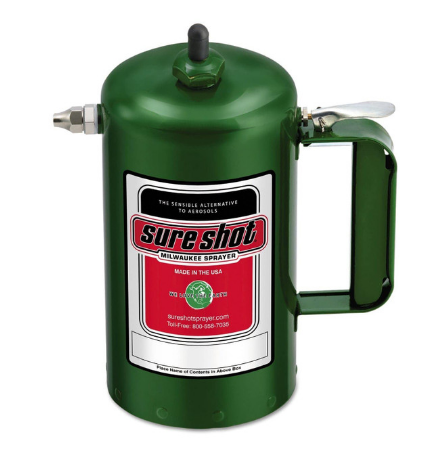 sure shot sprayer red/green painted