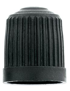 valve cap - black plastic (100)