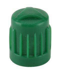 valve cap - green plastic (100)