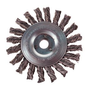 wire wheel 4" - twisted wire brush