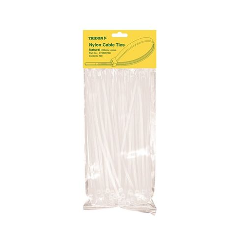 Cable ties white (100) 300 x 4mm