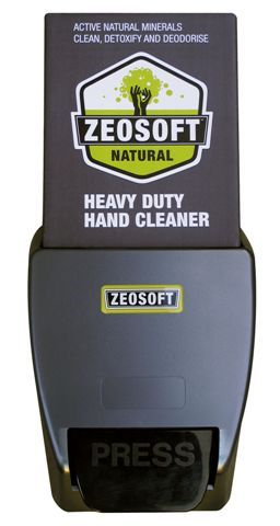 Zeosoft wall mount dispenser for 4kg BIB magic mud