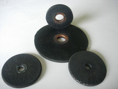 wire wheel 2" - rubber encapsulated brush