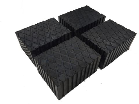 Lift block single - rubber/fibre 160x120x80mm
