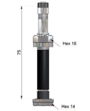 83ms extended merc truck valve (w1338)