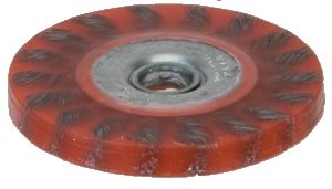 wire wheel 3" - encapsulated twisted wire