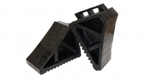 wheel chock - black rubber HD  Esko (single)