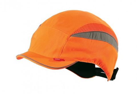 safety bump cap short peak - Hi Viz Orange