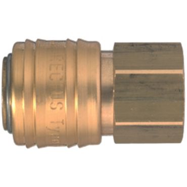 Rectus 1/4" brass coupler (type 14)