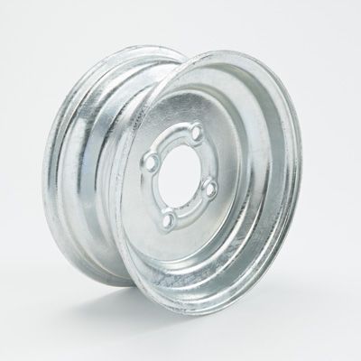 10 in x 4 Rim 4x100 PCD  (offset = 0 ) Galv 4 stud