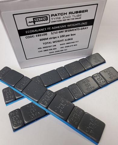 ecobalance 5/10gm FE GREY stick on -100strips/6kg