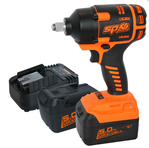 SP 1/2dr cordless impact wrench kit 18v 690N-m sp tools