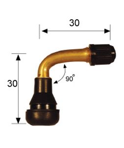 tr412 90' rubber snap in t/l valve