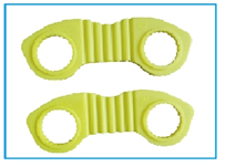 32mm twin wheel nut safety locker - indicator