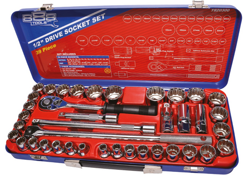 1/2" metric/sae socket set 39pc sp tools