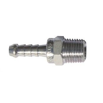 6mm hose barb insert > 1/4" Thread male BSP