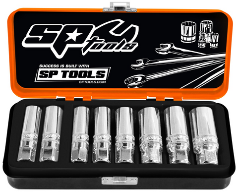 8pc spark plug socket set metric/sae sp tools