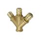 triple yoke manifold for air couplers 3/8" FBSP