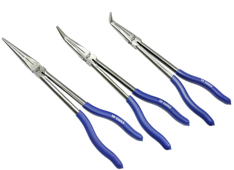 3 piece long plier set sp tools