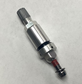 aluminium TPMS valve - dark grey, bottom mount (Tesla)