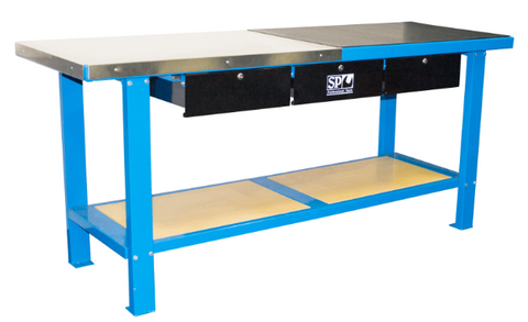 work bench - custom 200cm - 3 drawer - sp tools