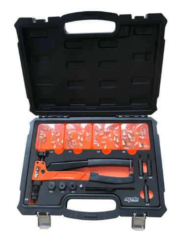 nut riveter set - lever type - 90pc sp tools