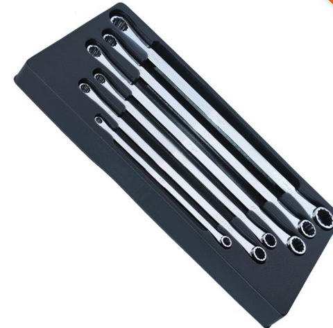 6pc double ring long spanner set sp tools