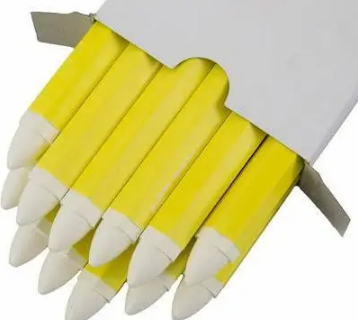 rubber marking crayon white (12 per box)