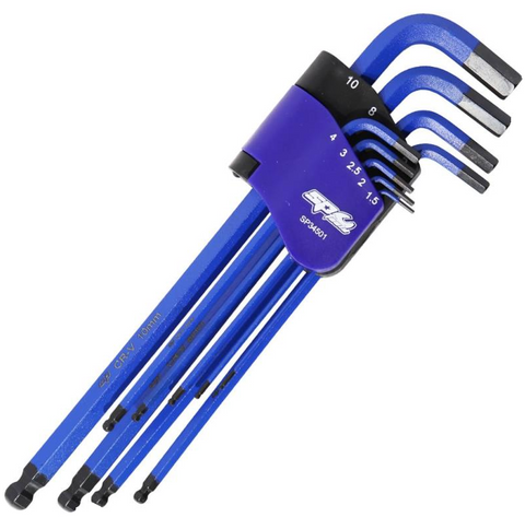 ball end hex key set metric 9pc - sp tools