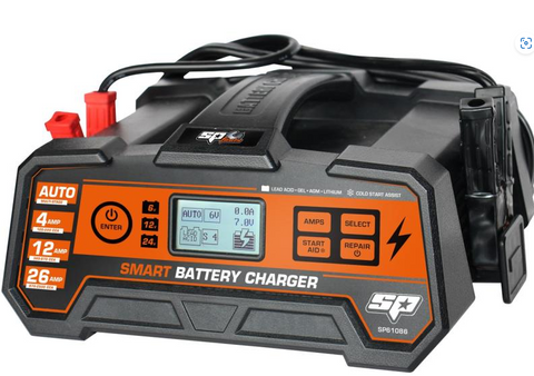 8 stage rapid charge smart charger 4-26amp 6/24v sp tools