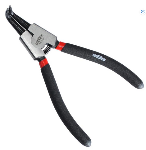 circlip plier external bent 175mm - sp tools