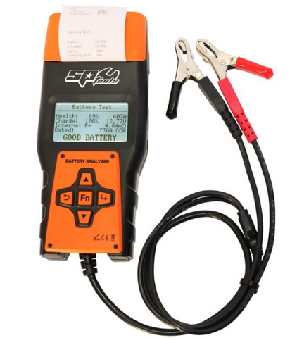 Battery analyser with built in printer - sp tools