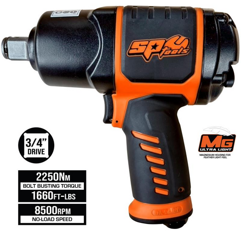 3/4dr 2250Nm impact wrench sp tools