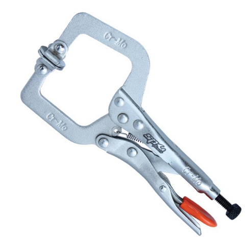 locking pliers C-clamp swivel pad 150mm sp tools