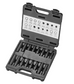 lock nut remover set, 16pc in blow moulded case