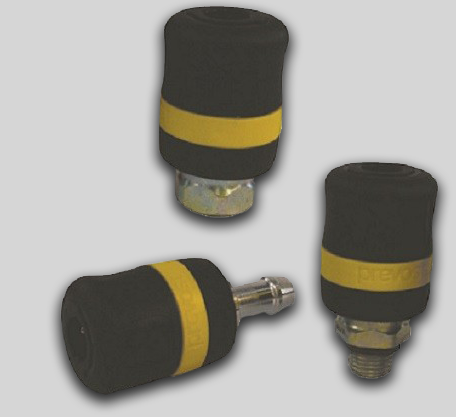 prevost safety coupler yellow band 1/4" ARO compatible 1/4" F BSP
