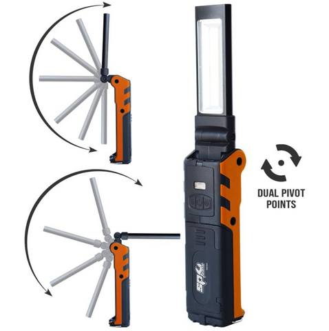 swivel work light - 270 degree 200/400 lumen-  sp tools
