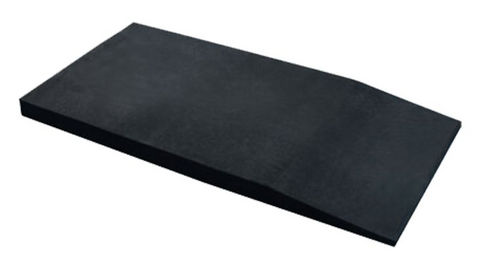 rubber extension ramp for low vehicle hoist access